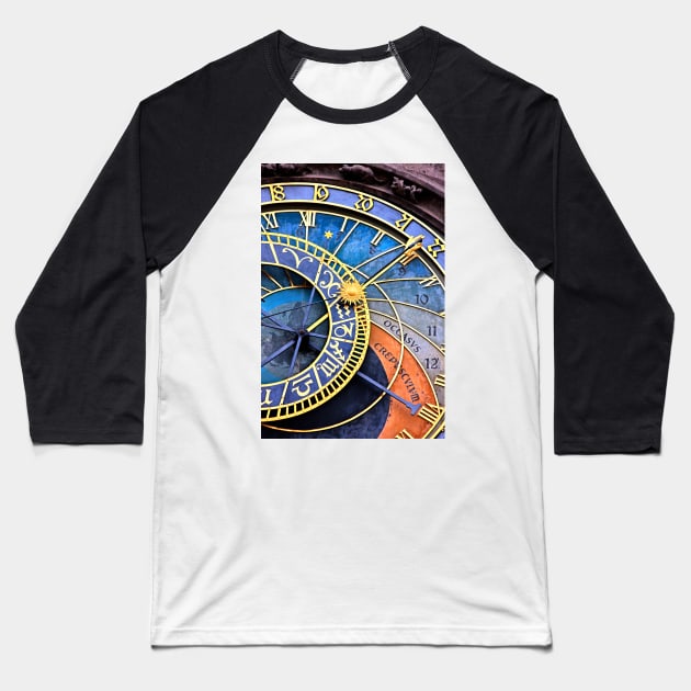 Circles of Time Baseball T-Shirt by Cretense72